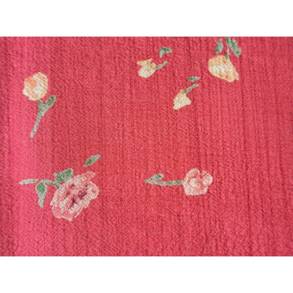 Laura Ashley Red Silk Scarf Floral Pattern 20" NEW with Tags Feminine Italy - Picture 3 of 8